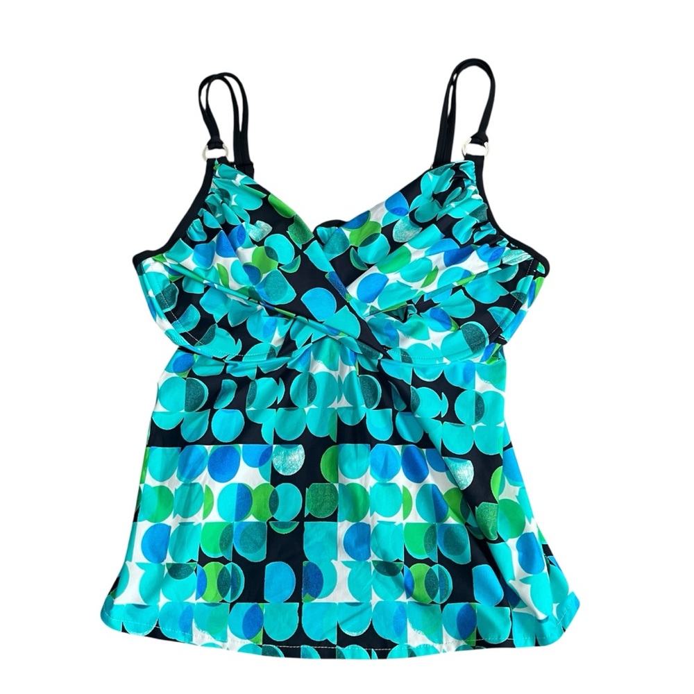 Tara Grinna size 38-42E women’s split back tankini swim top